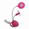 USB Desk Lamp and Fan with 12 LEDs Rose
