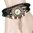 Retro Green Leather Bracelet/Watch 'Wing'