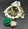 Ailisha Orologio/Bracciale Perle e Pendenti Verde/Oro