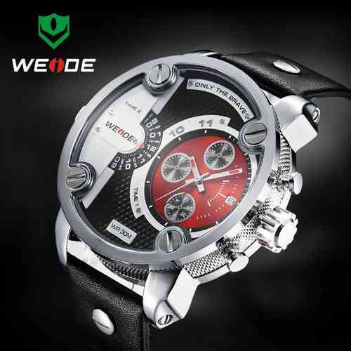 Weide WH-3301 Dual Time Oversized Red