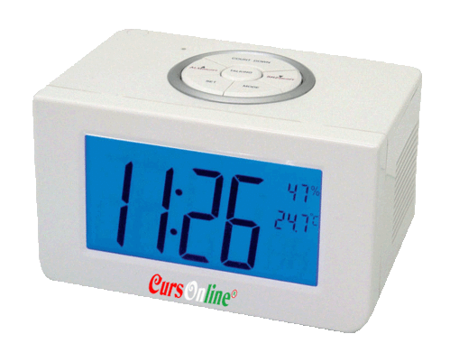 Alarm/Clock with Italian Voice & Back Light LCD