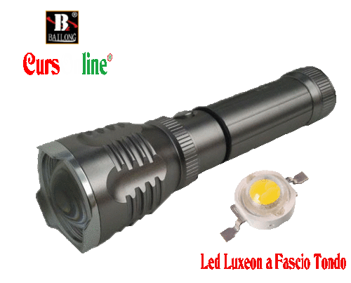 Torcia Alluminio con Led Luxeon ORIGINALE BL-901