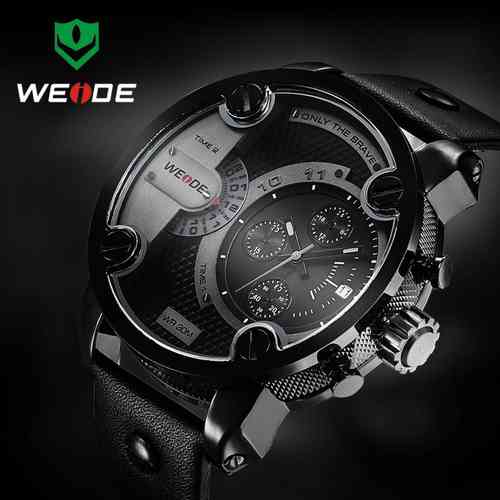 Weide WH-3301 Dual Time Oversized All Black