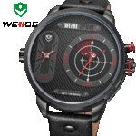 New 2015 XXL Weide WH3409 Dual Time Oversized Red
