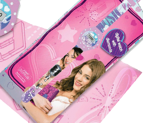 Official Violetta Disney Wrist Watch With Glitter