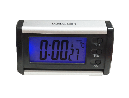 Travel Alarm/Clock with Italian Voice and thermometer