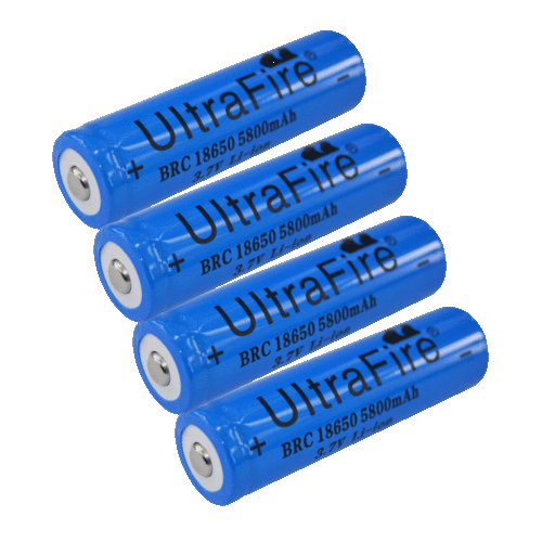 Batteria Ricaricabile Alta Potenza UltraFire IC 18650 3800/5800mAh Li-ion 3.7V