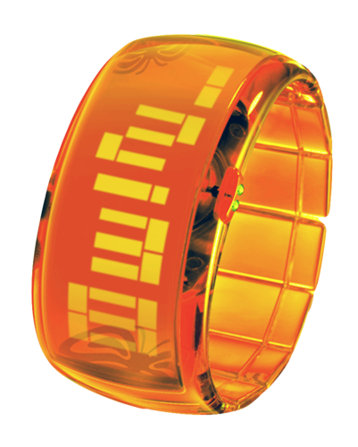 Led Pixel Bracelet Orange Color